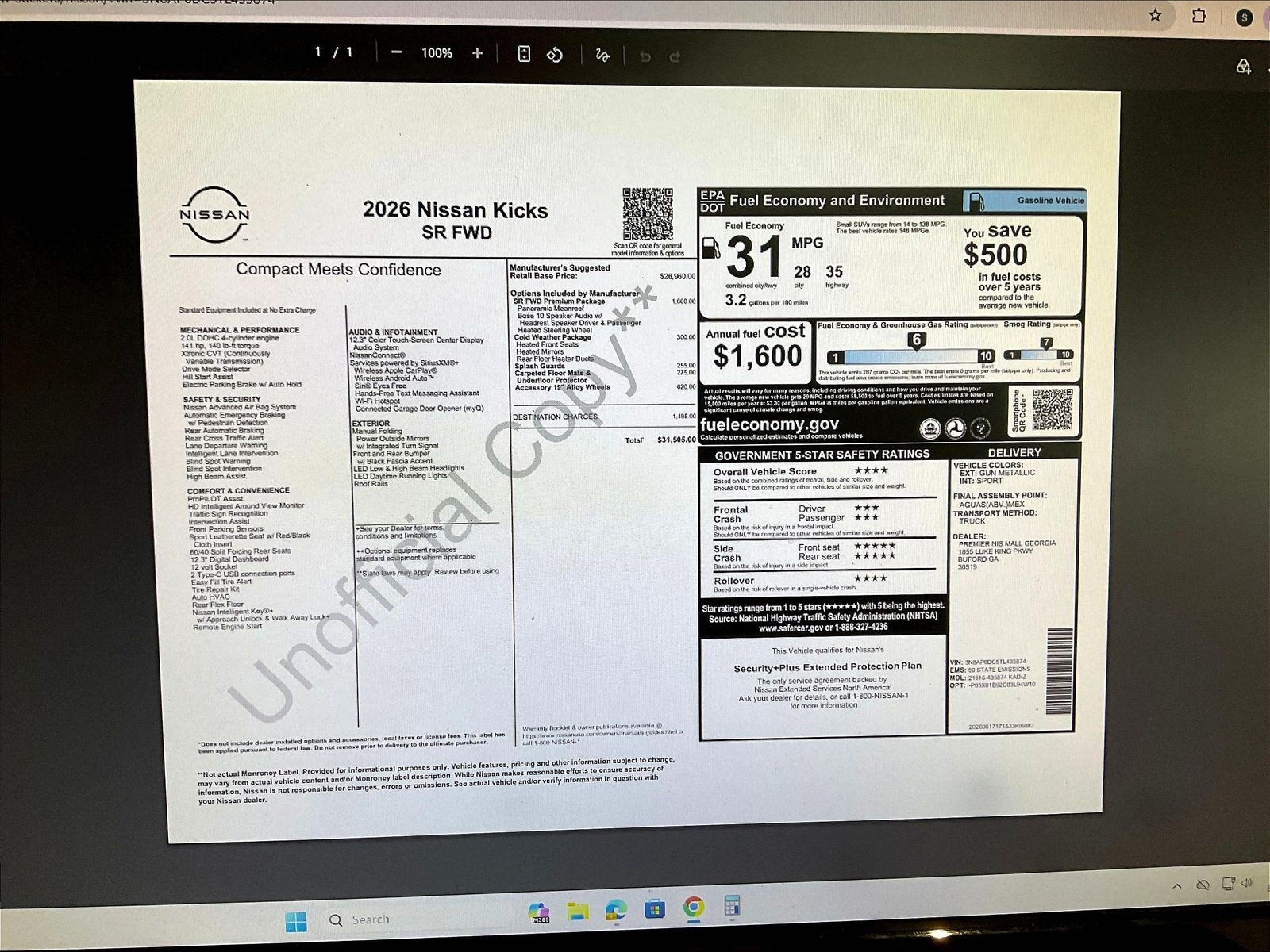 New 2026 Gray Nissan SR image 13