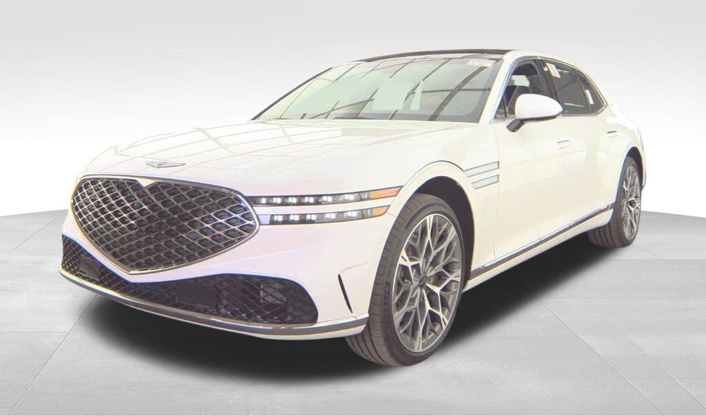 White 2026 Genesis G90 3.5T e-Supercharger AWD Sedan All-Wheel Drive 8-Speed Automatic