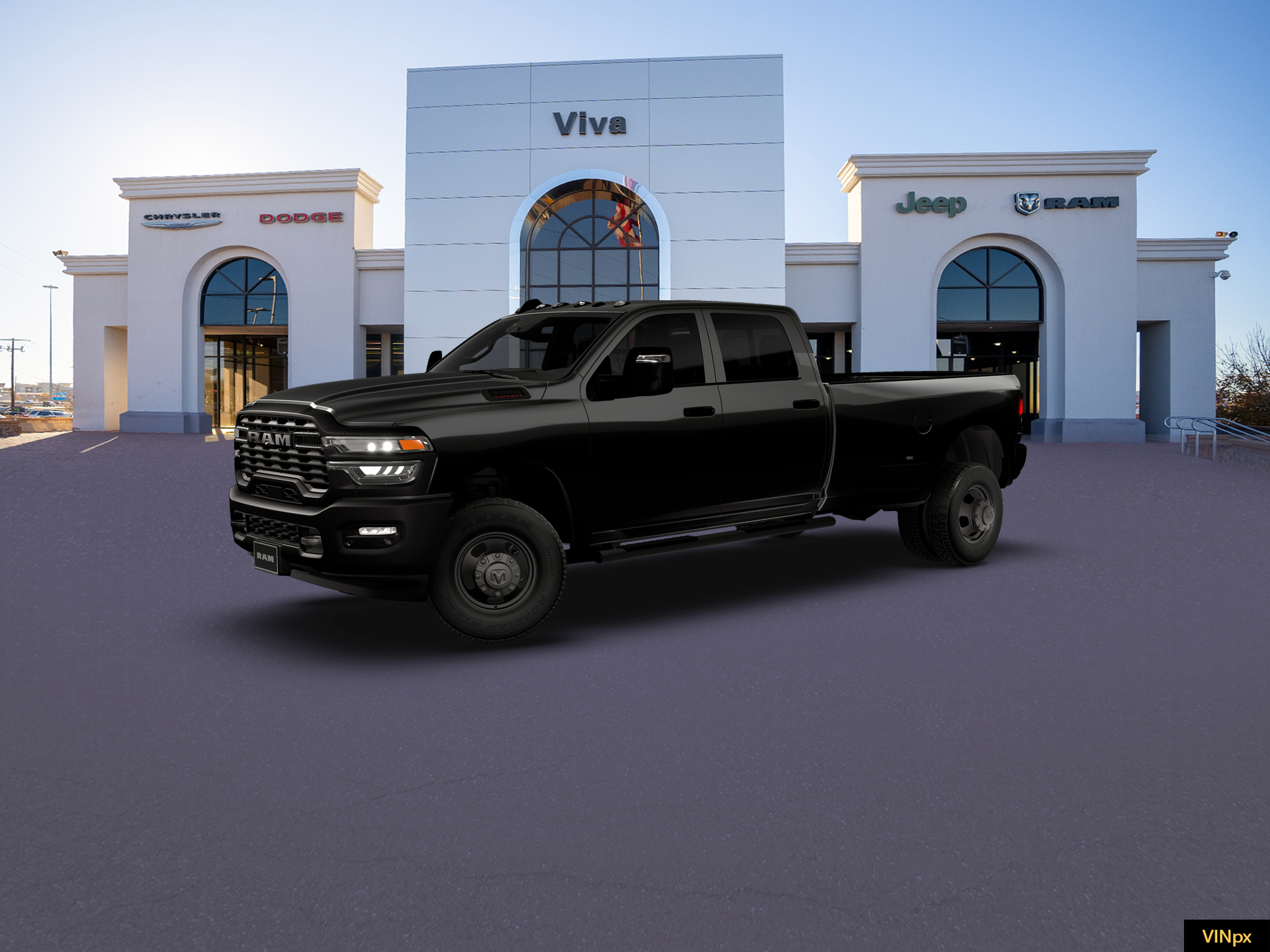 New 2026 Diamond Black Crystal Pearl-Coat Exterior Paint RAM Tradesman image 2