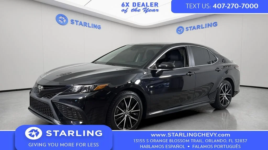 Used 2021 Black Toyota SE image 1