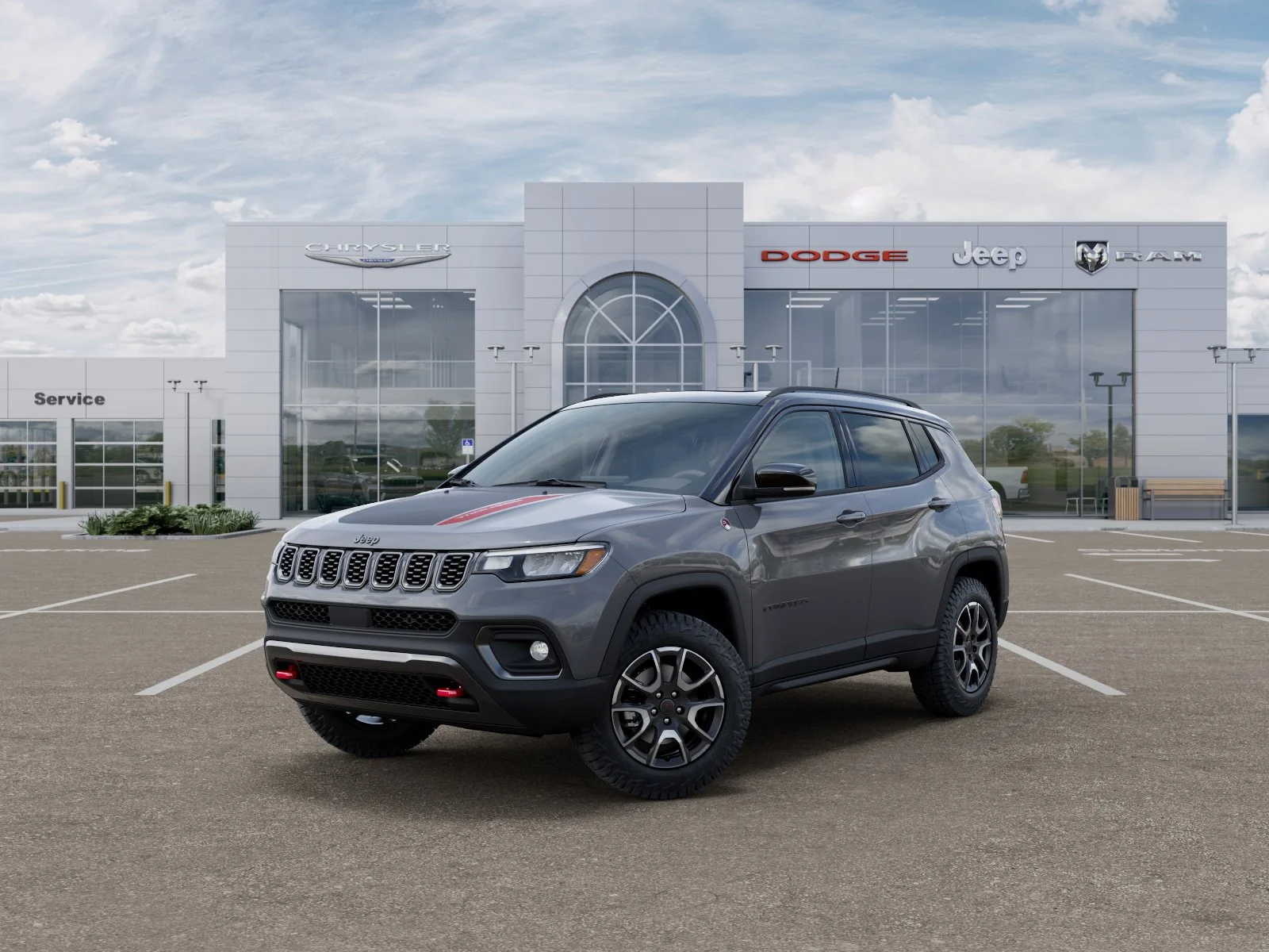 New 2026 Sting-Gray Clear-Coat Exterior Paint Jeep Trailhawk image 27