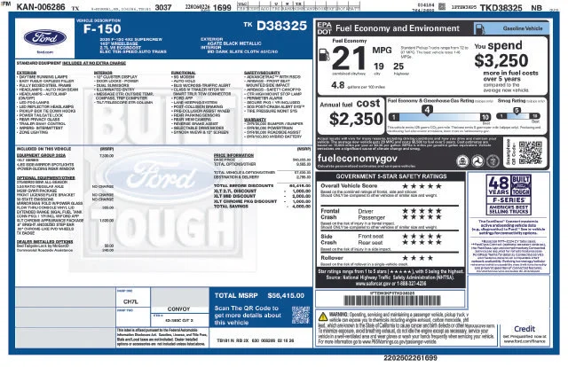 New 2026 Agate Black Metallic Ford XLT image 5