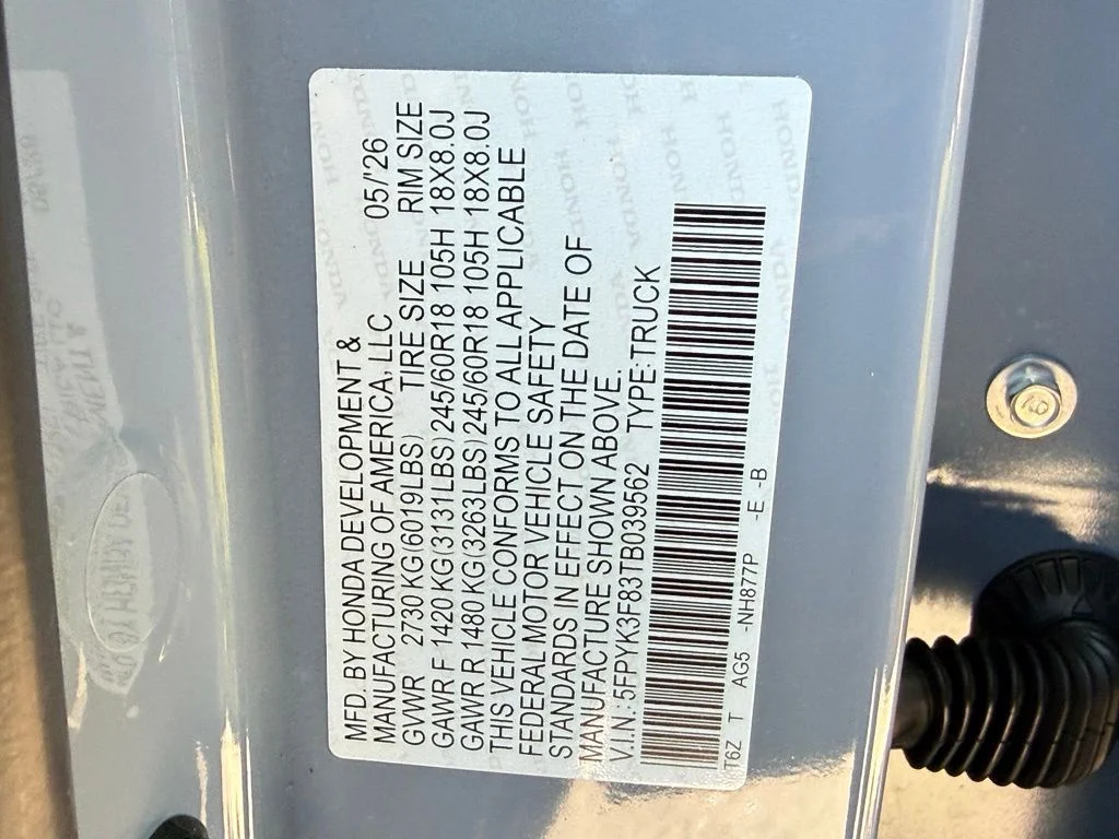 New 2026 Sonic Gray Pearl Honda Black Edition image 28