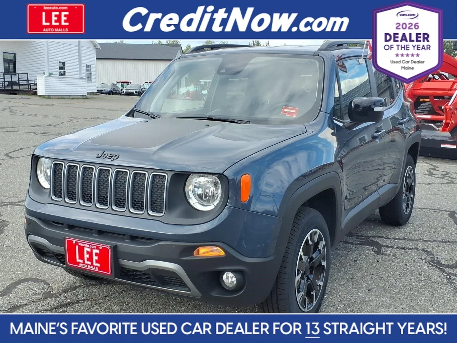 Used 2023 Slate Blue Jeep Latitude image 1