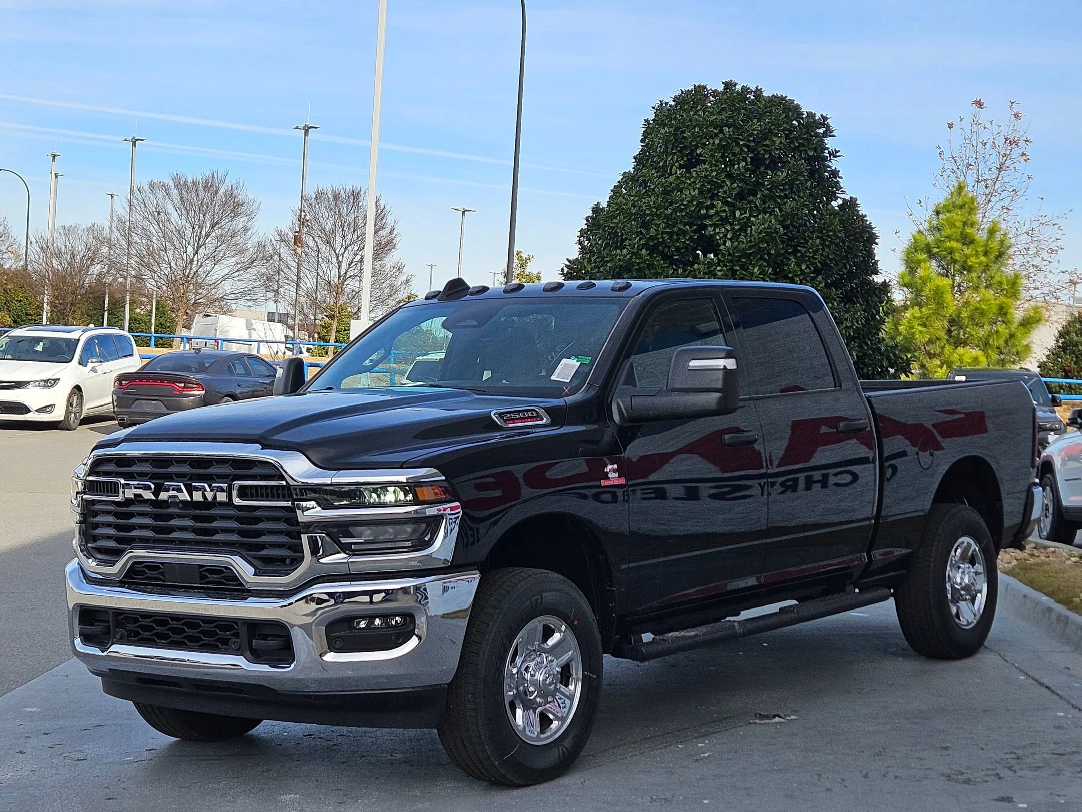 New 2026 Diamond Black Crystal Pearlcoat Ram Tradesman image 3