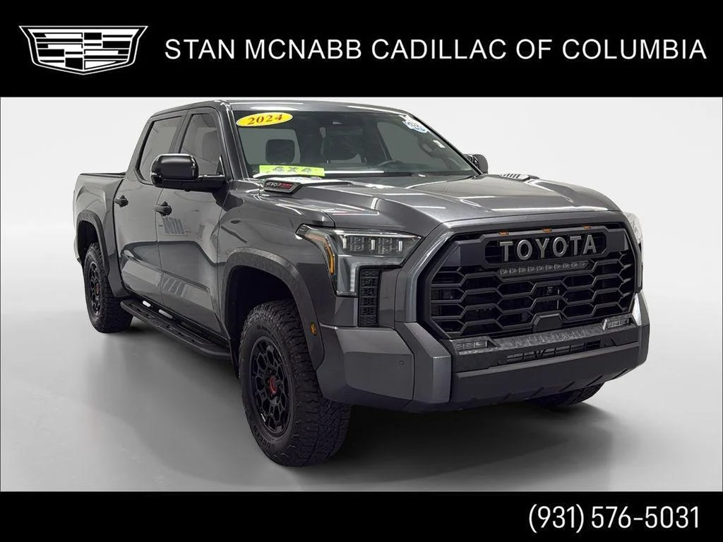 Used 2024 Magnetic Gray Metallic Toyota TRD Pro Hybrid CREW CAB 4X4 1 OWNER image 1