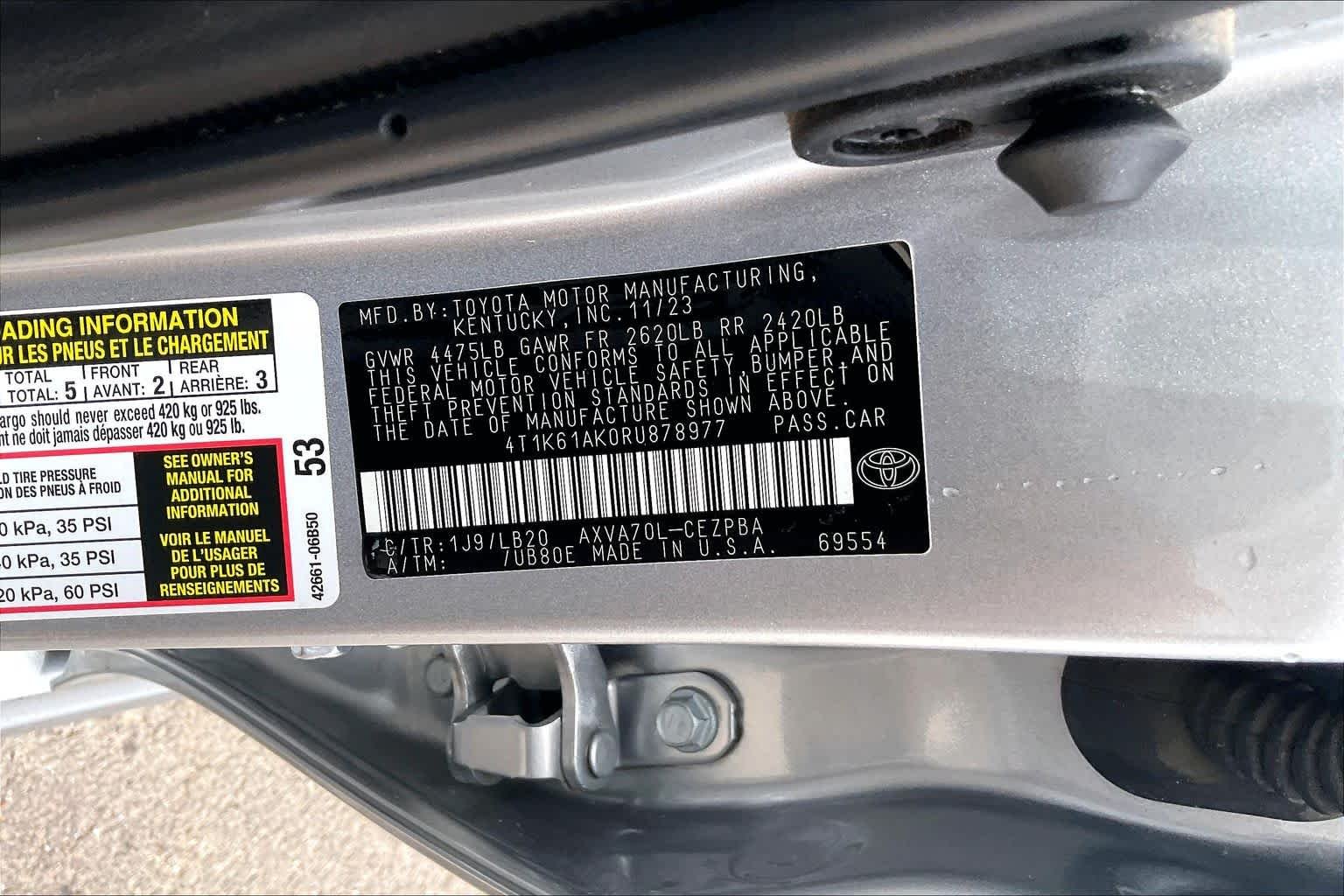 Used 2024 Celestial Silver Metallic Toyota XSE image 34