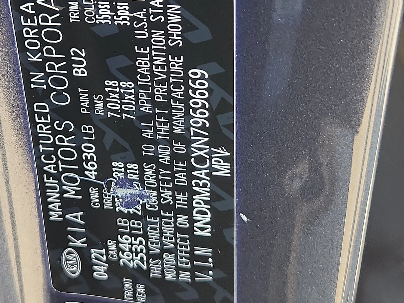 Used 2022 Blue Kia LX image 26