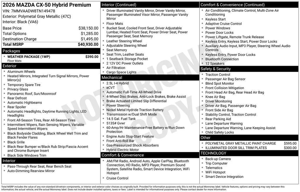 Certified Used 2026 Gray Mazda Premium image 4