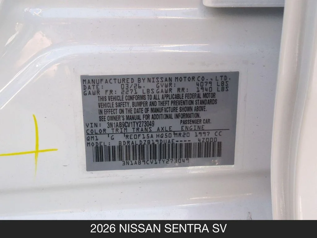 New 2026 White Nissan SV image 25