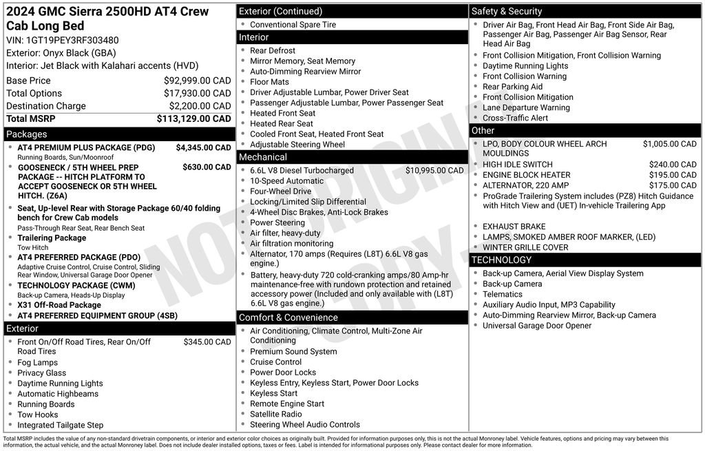Used 2024 Black GMC AT4 image 47