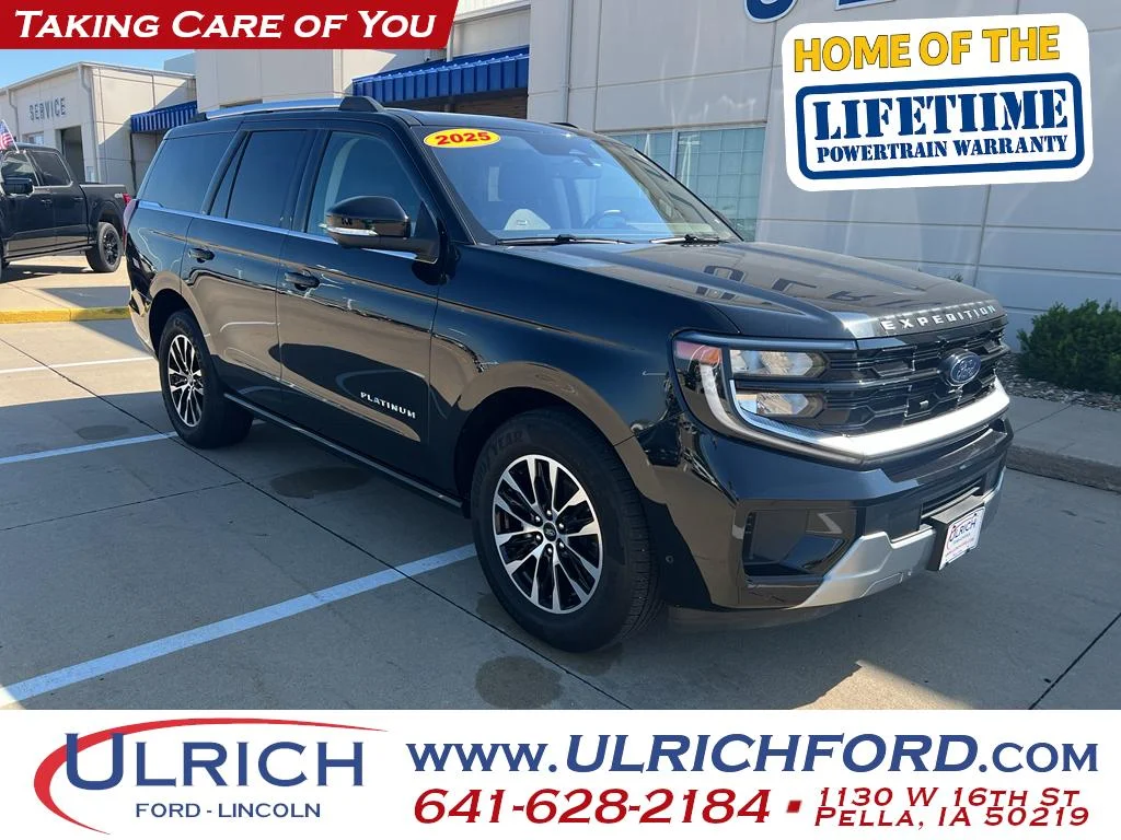 Used 2025 Agate Black Metallic Ford Platinum image 1