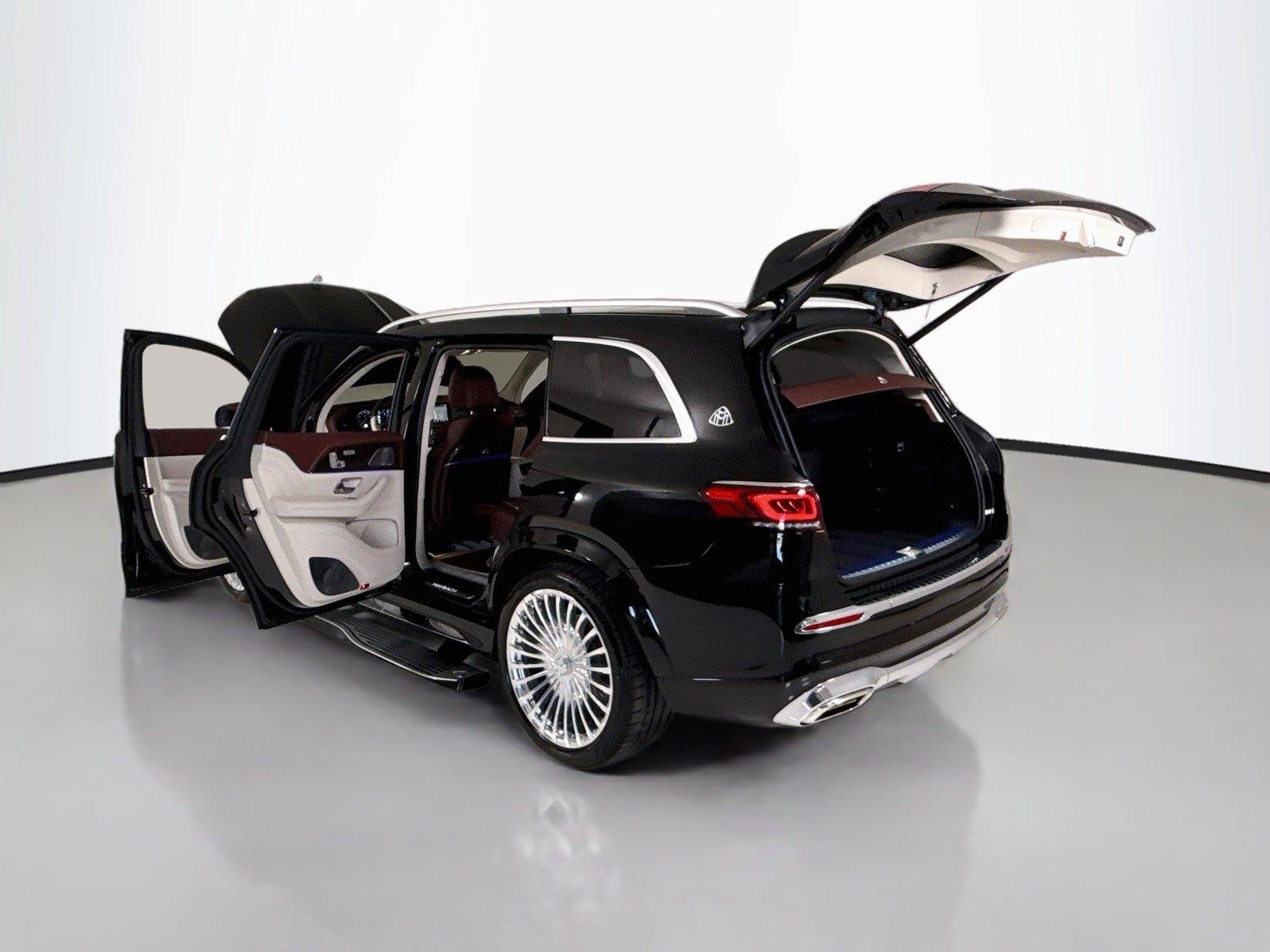 Used 2021 Obsidian Black Metallic Mercedes-Benz Maybach GLS 600 | One Owner | Executive Seating image 53