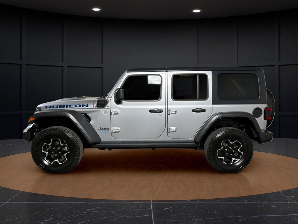 Certified Used 2021 Silver Jeep Unlimited Rubicon 4xe image 2