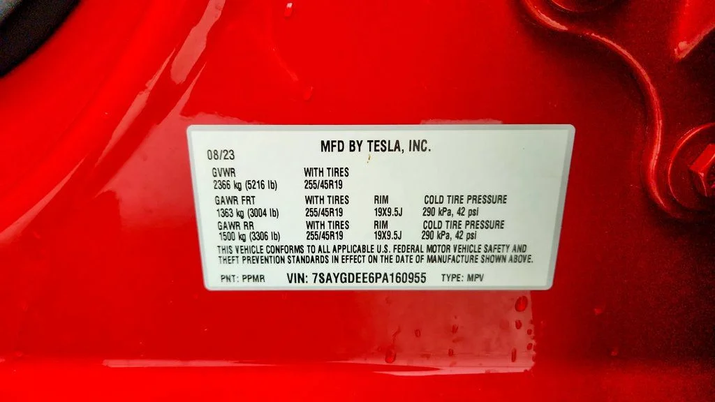 Used 2023 Red Multi-Coat Tesla AWD *Ltd Avail* image 24
