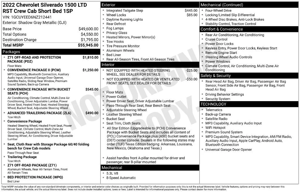 2022 Chevrolet Silverado 1500 Limited RST - Photo 2