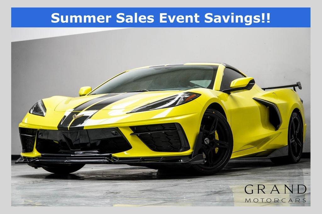 Used 2020 Yellow Chevrolet Stingray image 1