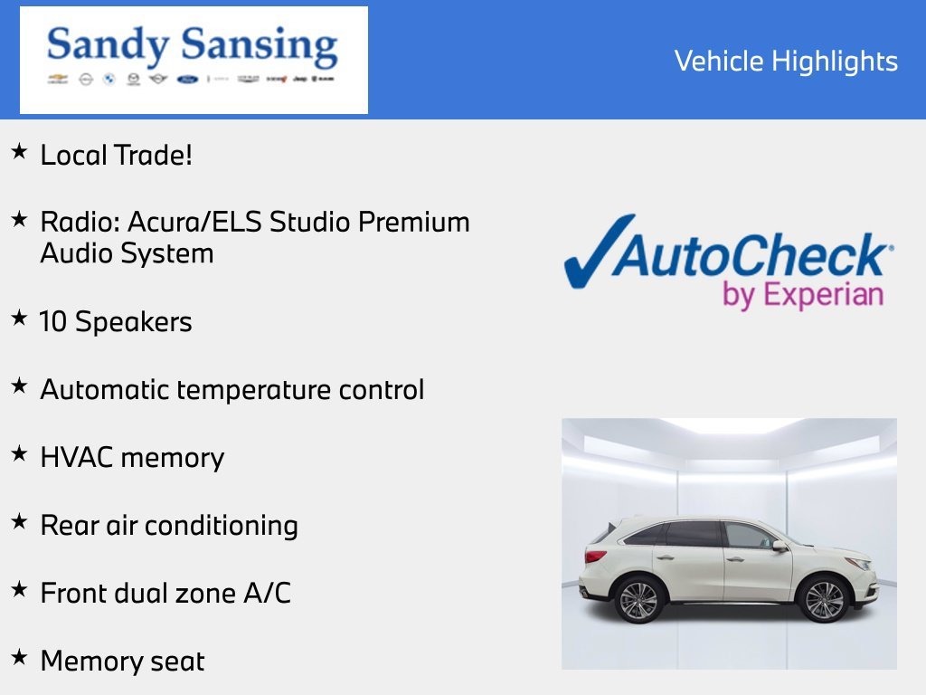 Used 2017 White Acura 3.5L image 7