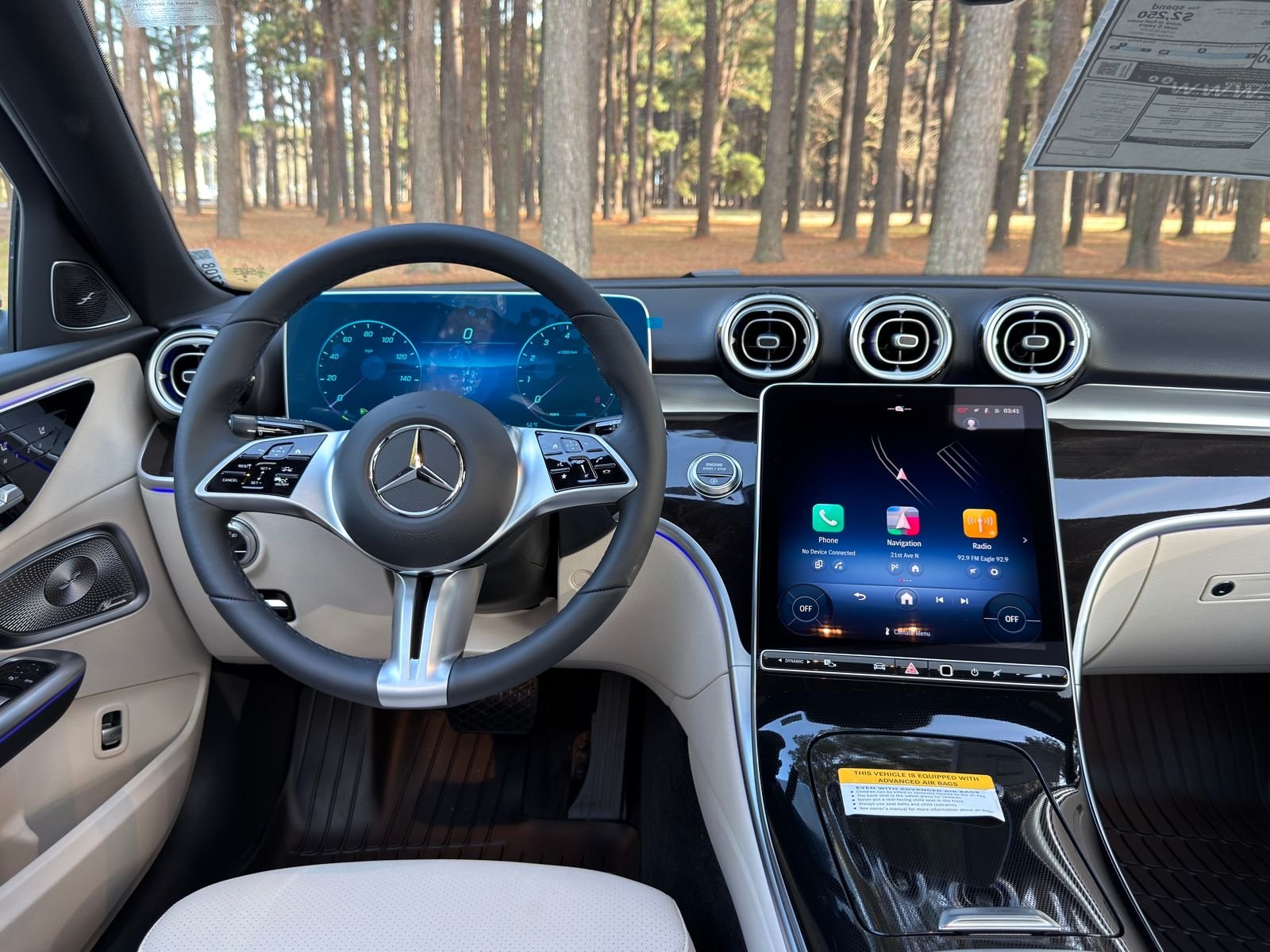 New 2026 Polar White Mercedes-Benz C 300 image 3