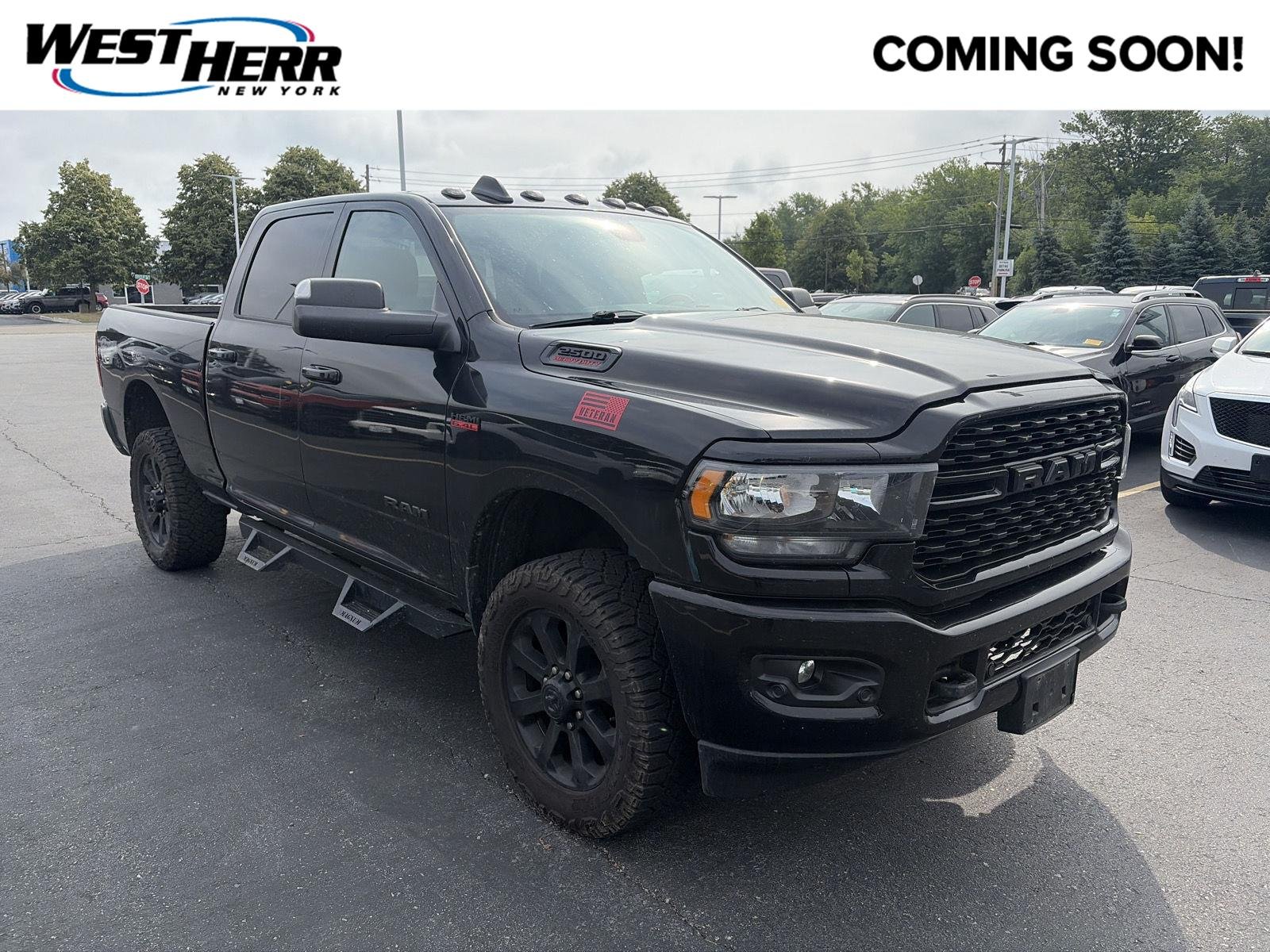 Used 2022 Diamond Black Crystal Pearlcoat Ram Big Horn image 1