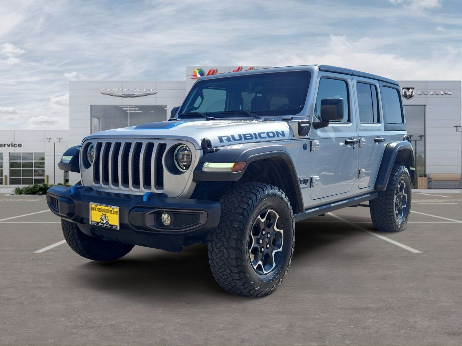 Used 2023 Silver Jeep Rubicon 4xe image 1