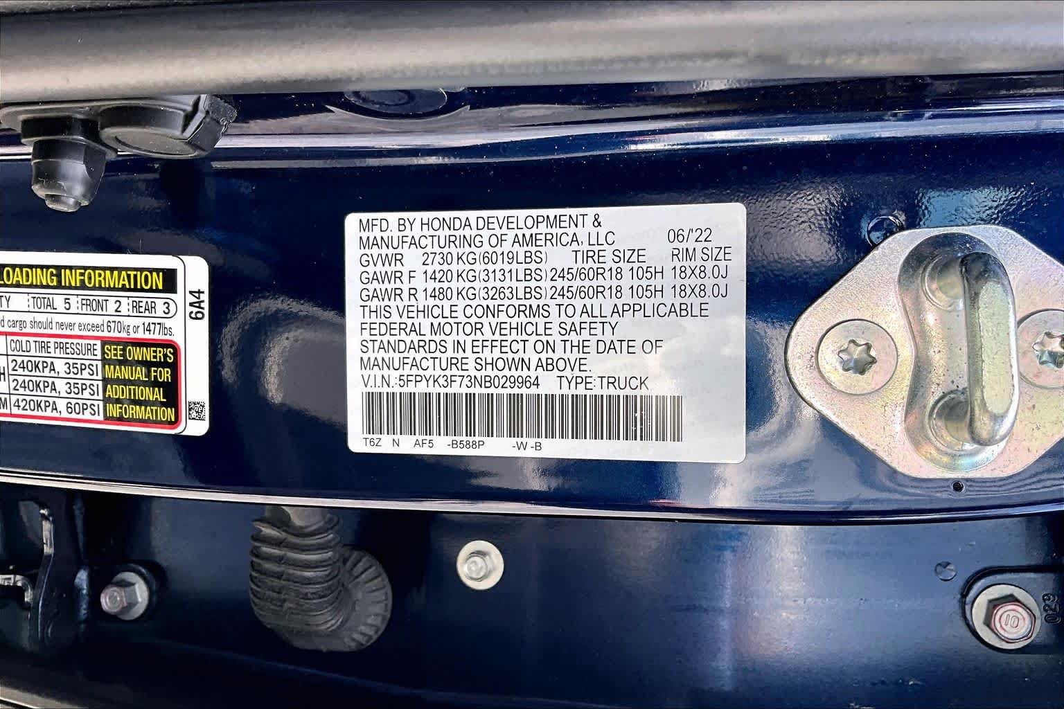 Used 2022 Obsidian Blue Pearl Honda RTL-E image 37