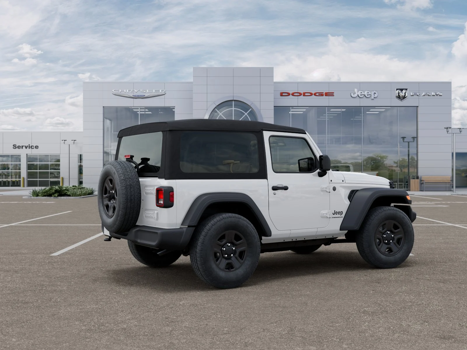 New 2026 Bright White Clear-Coat Exterior Paint Jeep Sport image 31