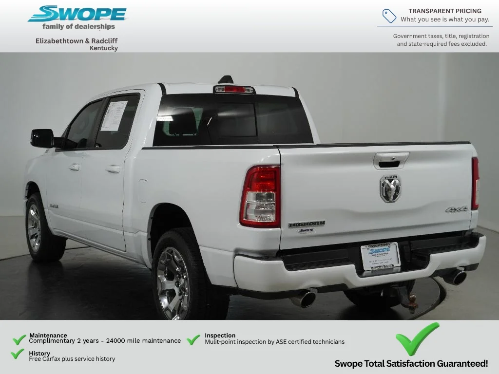 Used 2022 Bright White Clearcoat Ram Big Horn image 5