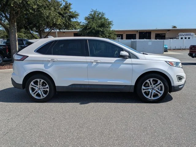 Used 2018 White Platinum Tri-Coat Metallic Ford Titanium image 2