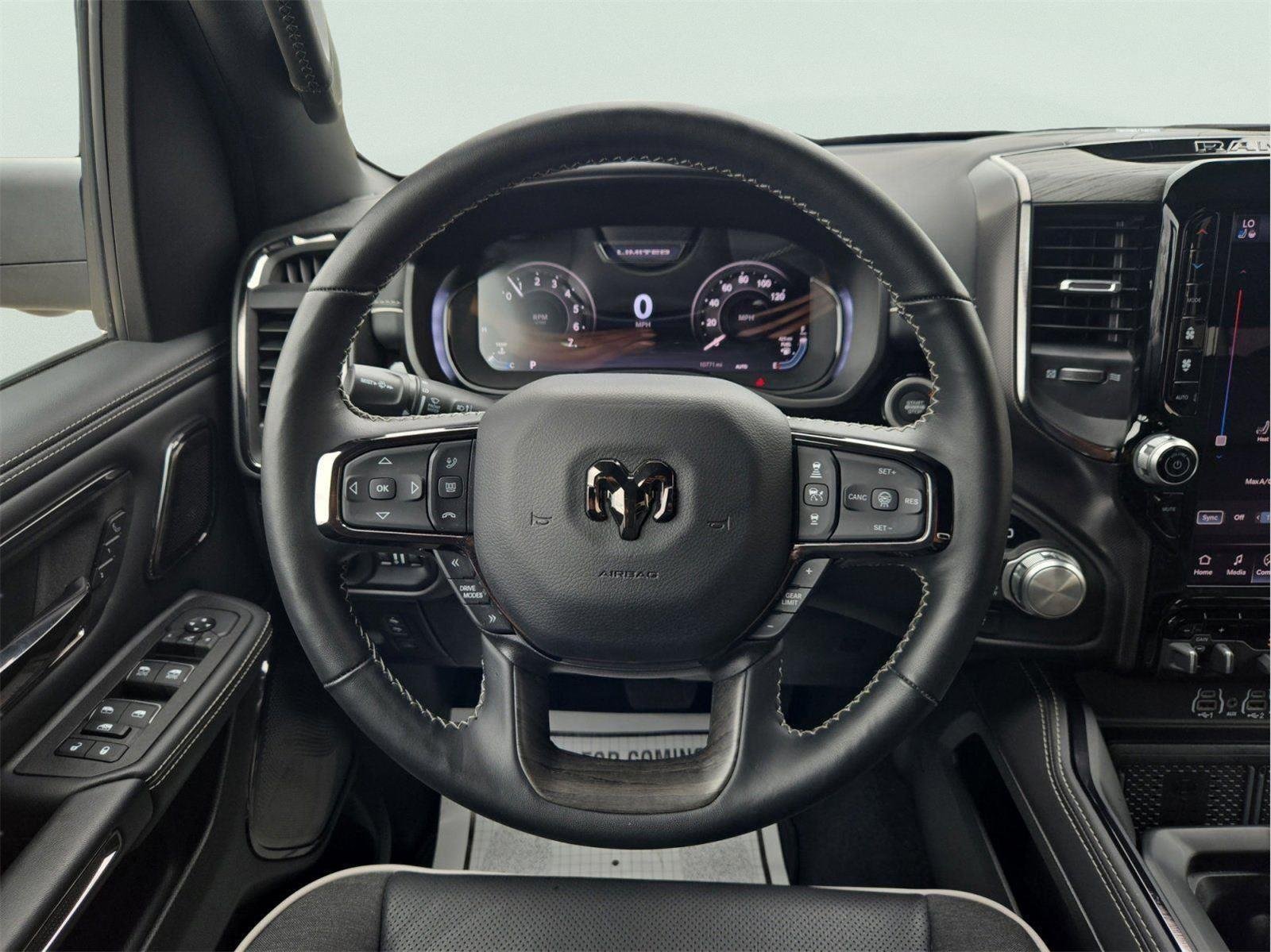 Used 2025 Diamond Black Crystal Pearlcoat Ram Limited image 22