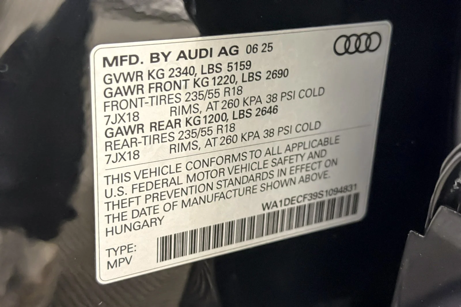 Used 2025 Mythos Black Metallic Audi S line Premium 45 TFSI quattro image 26
