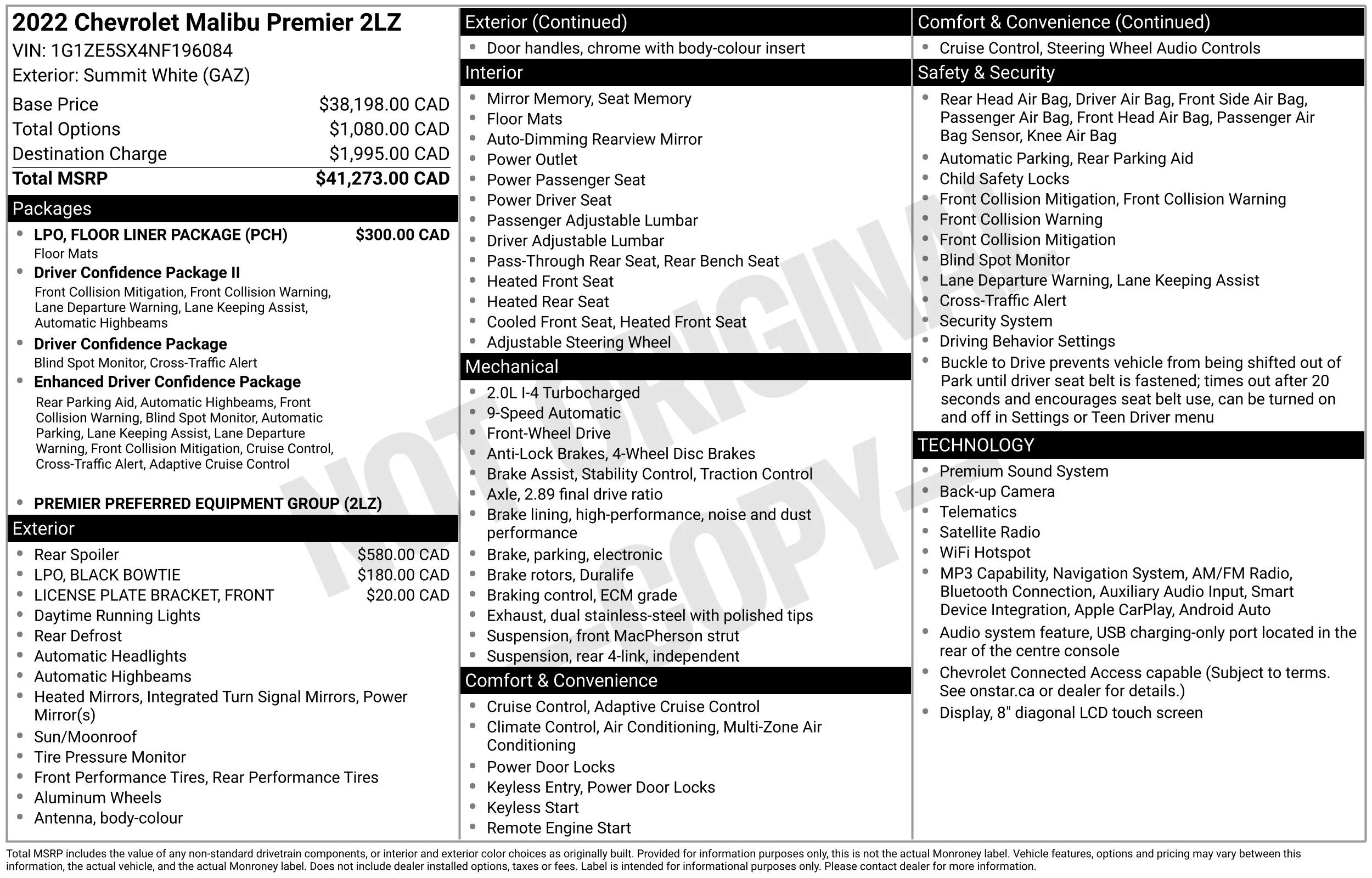 Used 2022 Summit White Chevrolet Premier image 14