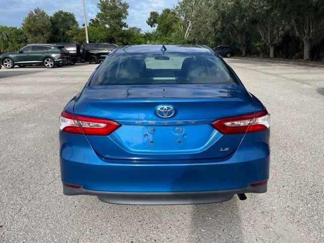 Used 2019 Blue Streak Metallic Toyota LE image 3