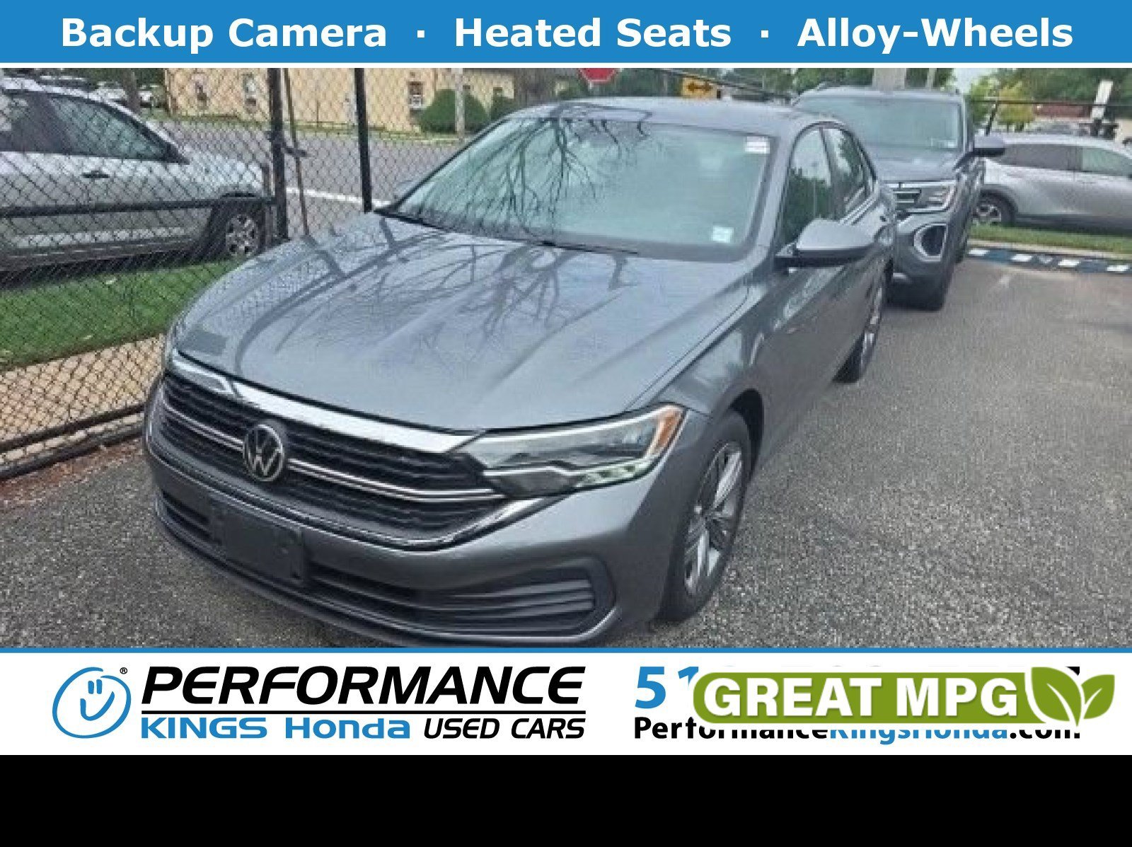Used 2022 Platinum Gray Metallic Volkswagen SE image 1