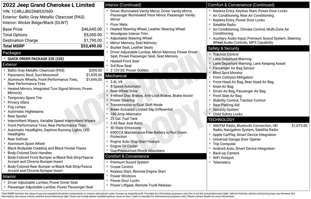 Used 2022 Gray Jeep Limited image 6