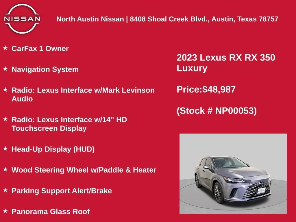 Used 2023 Gray Lexus 350 Luxury image 22