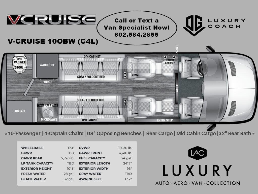 New 2026 Stone Gray OGV Luxury Coach AWD*ADV PKG w/ 540ah ADV-3.1 Acc PKG image 4
