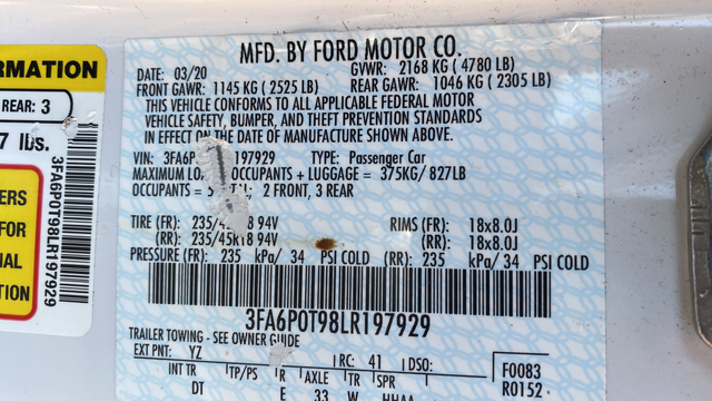 Used 2020 Oxford White Ford SE image 27