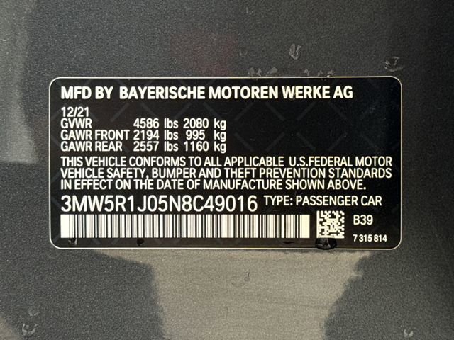 Used 2022 Mineral Grey Meta BMW 330i image 29