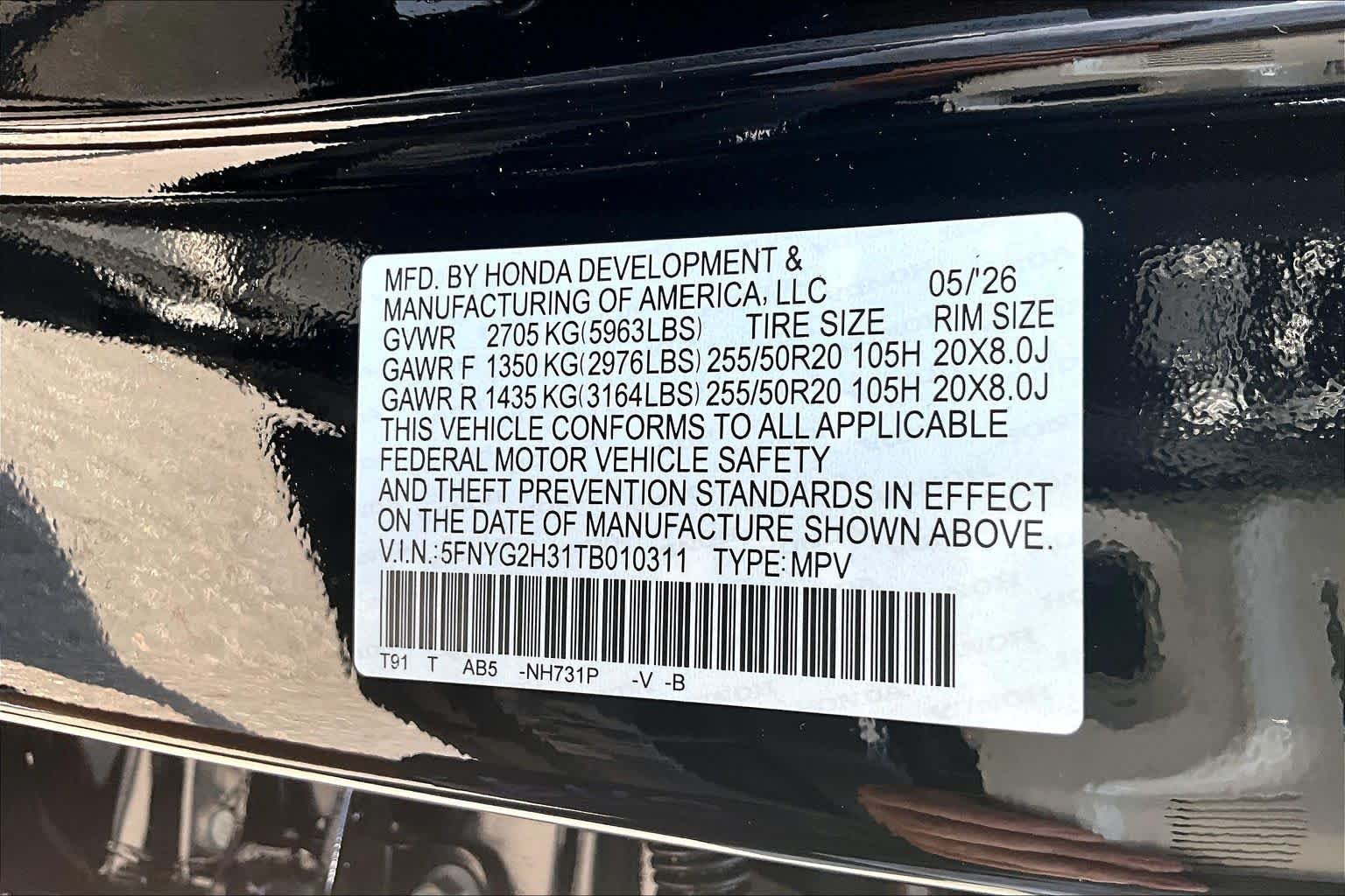 New 2026 Crystal Black Pearl Honda 2WD Sport image 14