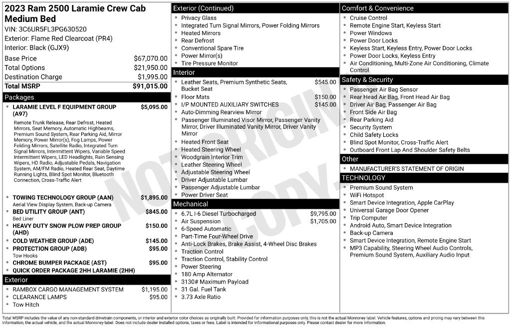 Used 2023 Red Ram Laramie image 21
