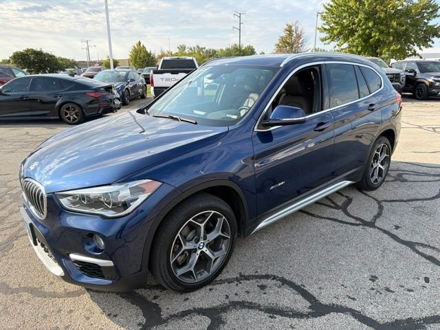 Used 2018 BMW X1 28i with VIN WBXHT3C3XJ5F90218 for sale in Bloomington, IL