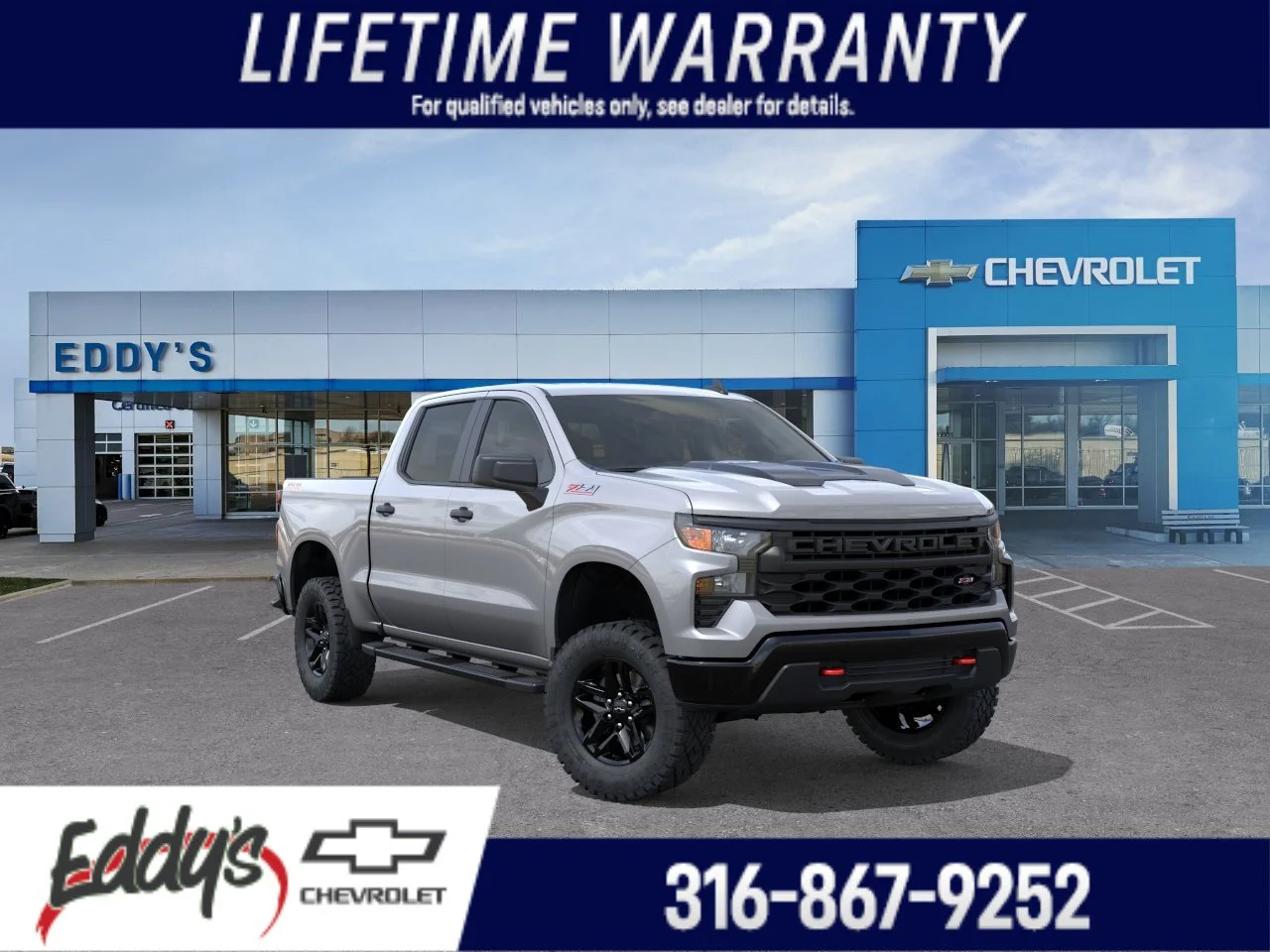 New 2026 Sterling Gray Metallic Chevrolet Custom Trail Boss image 1
