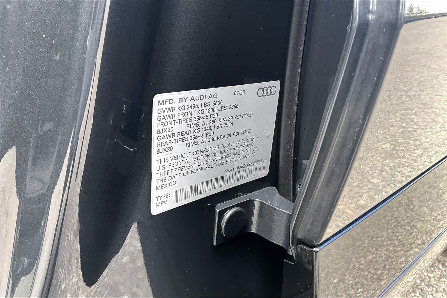 Used 2025 Tambora Gray Metallic Audi Premium Plus image 34