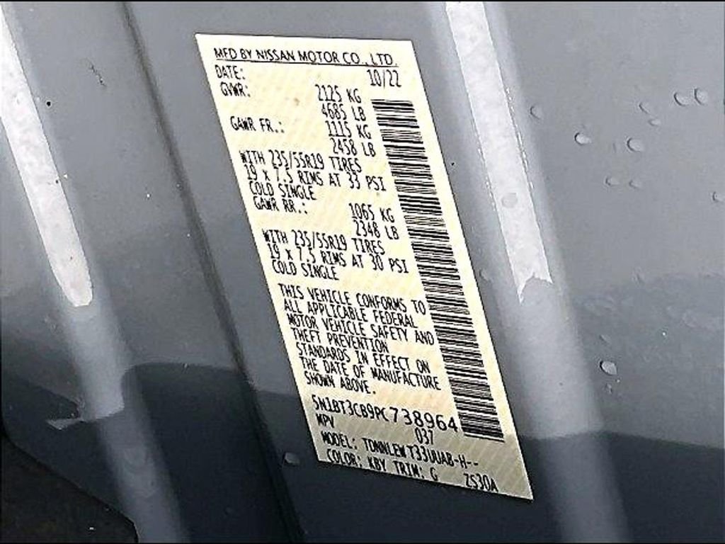 Used 2023 Gray Nissan SL image 33
