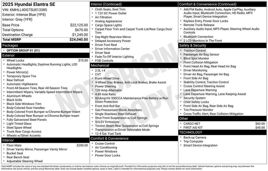 2025 Hyundai Elantra SE - Photo 36