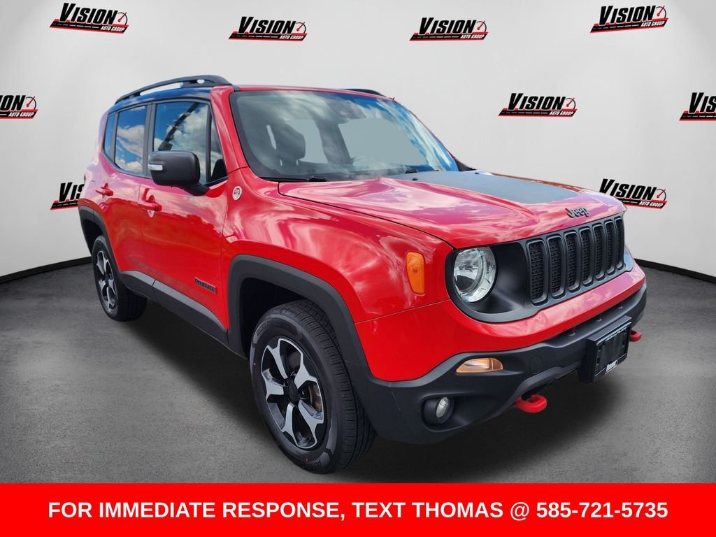 Used 2021 Red Jeep Trailhawk image 3