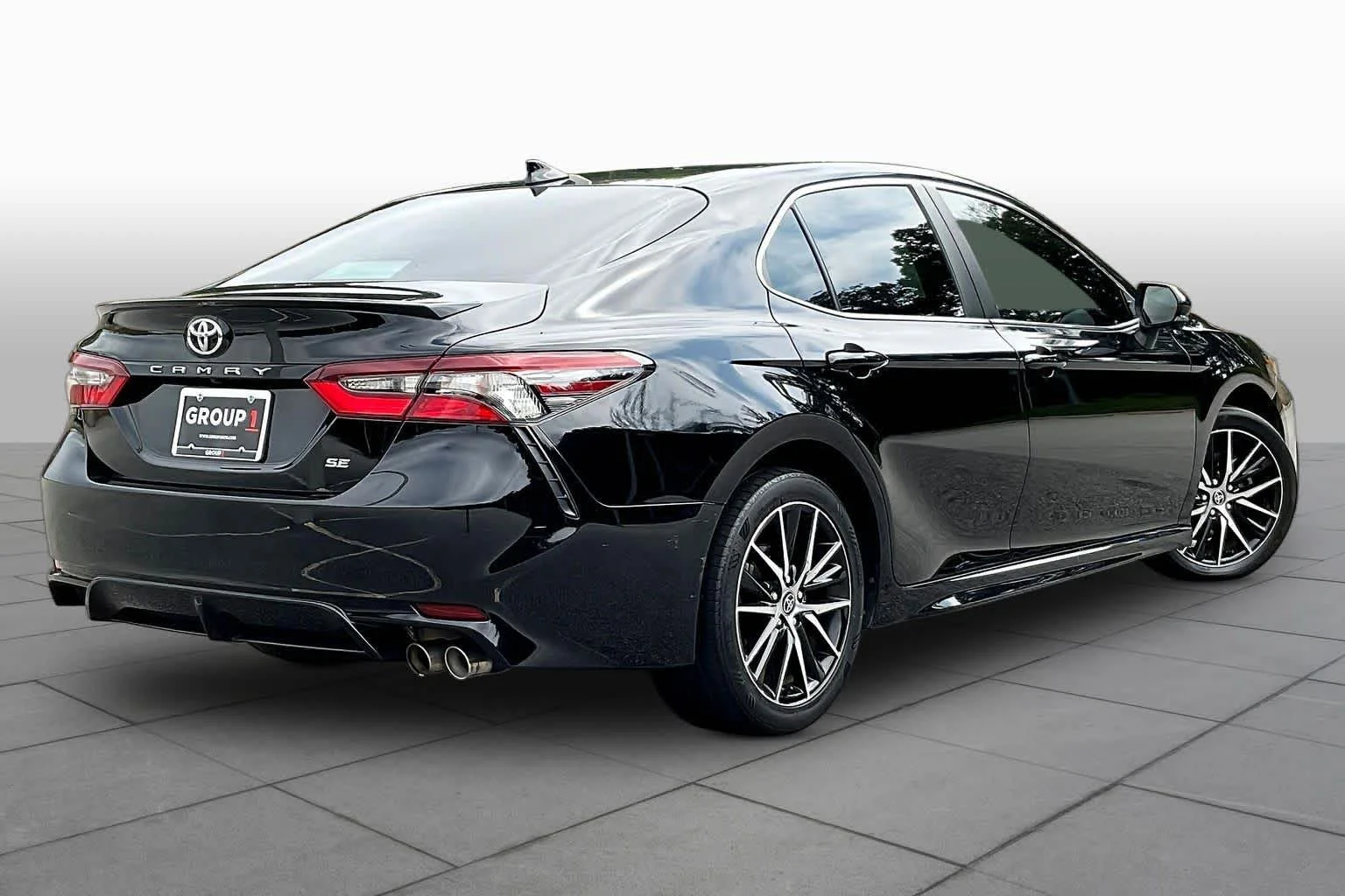 Used 2023 Midnight Black Metallic Toyota SE image 13