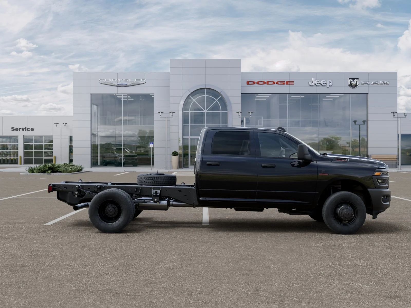 New 2026 Diamond Black Crystal Pearlcoat RAM Tradesman image 47