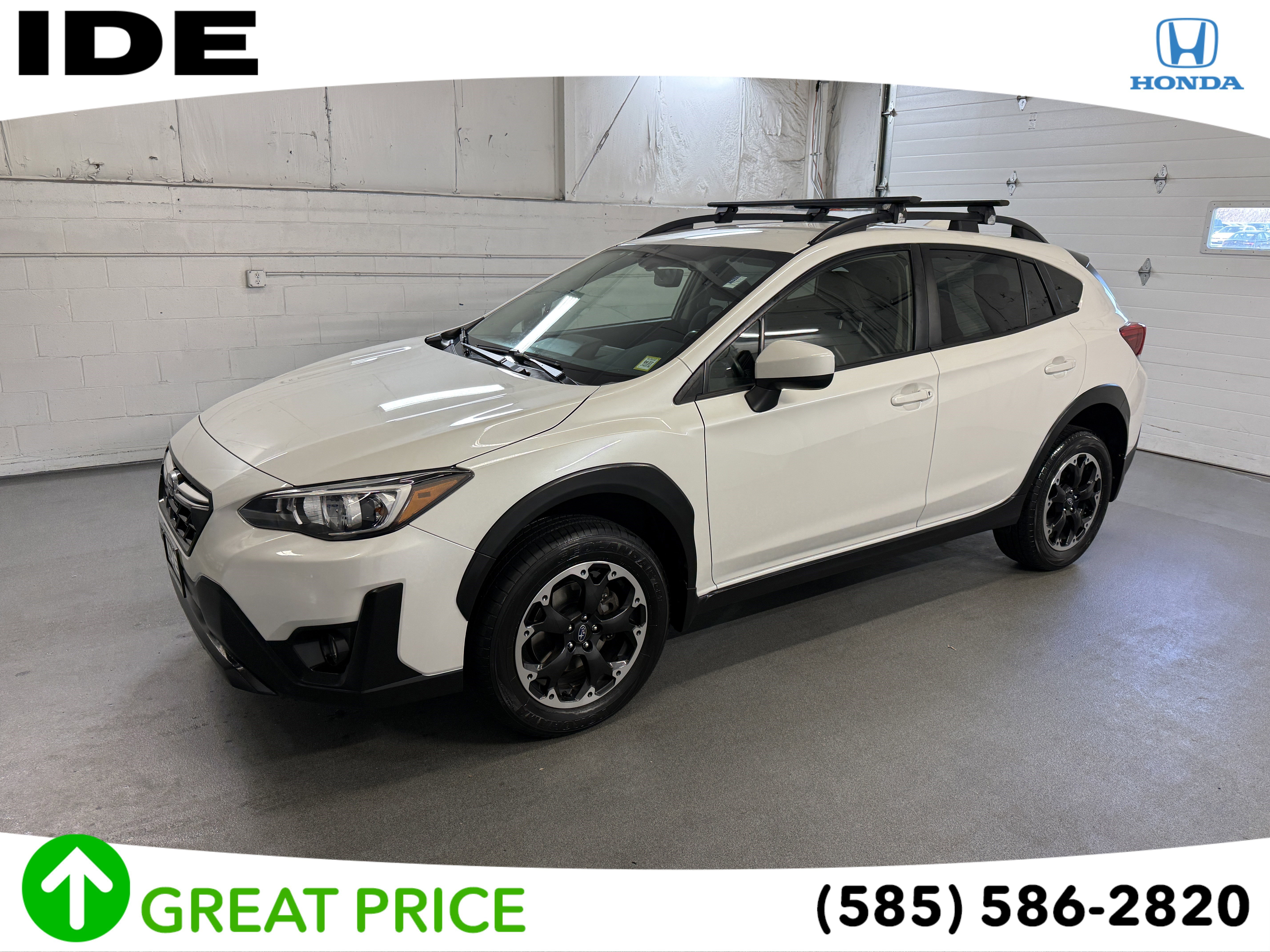 Used 2021 Crystal White Pearl Subaru Premium image 1